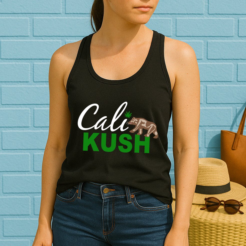 Cali Kush Weed California Republic Womens Tank Top