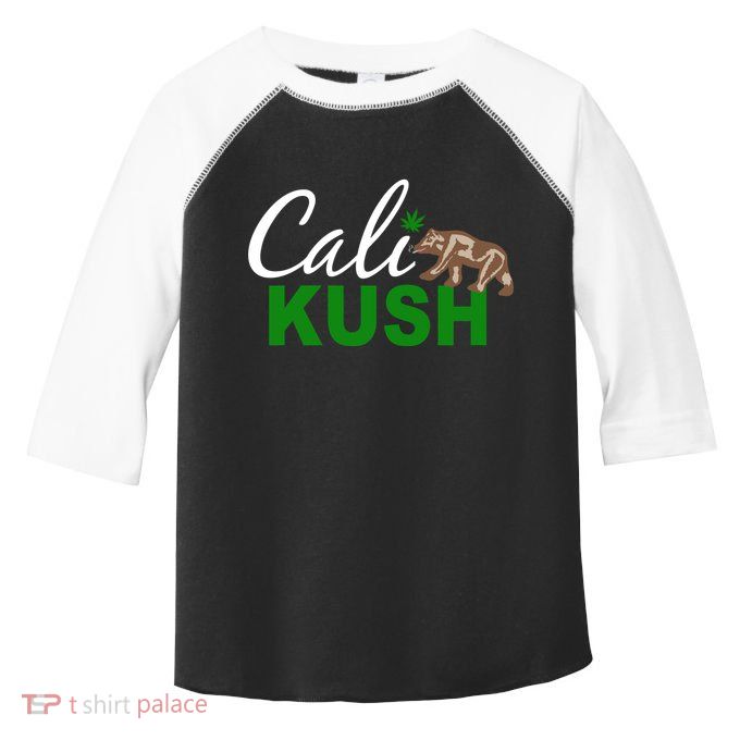 Cali Kush Weed California Republic Toddler Fine Jersey T-Shirt