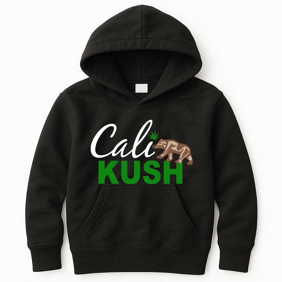 Cali Kush Weed California Republic Kids Hoodie