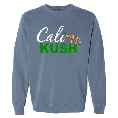 Cali Kush Weed California Republic Garment-Dyed Sweatshirt