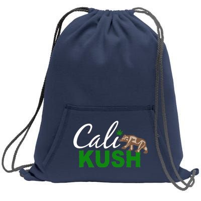 Cali Kush Weed California Republic Sweatshirt Cinch Pack Bag