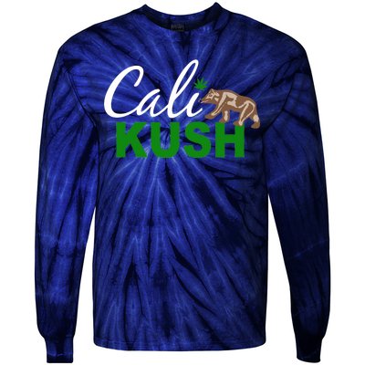 Cali Kush Weed California Republic Tie-Dye Long Sleeve Shirt