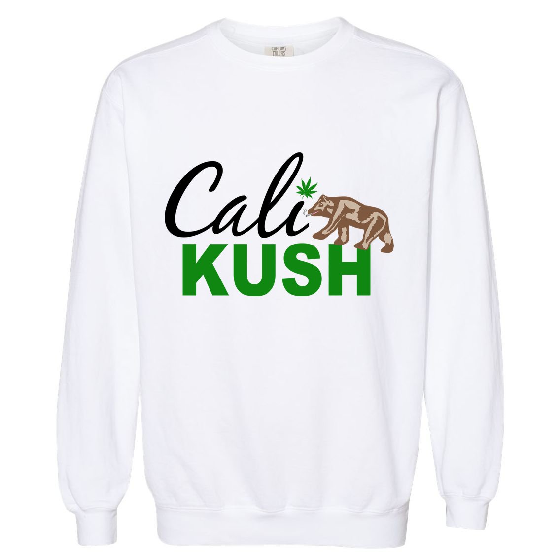 Cali Kush Weed California Republic Garment-Dyed Sweatshirt