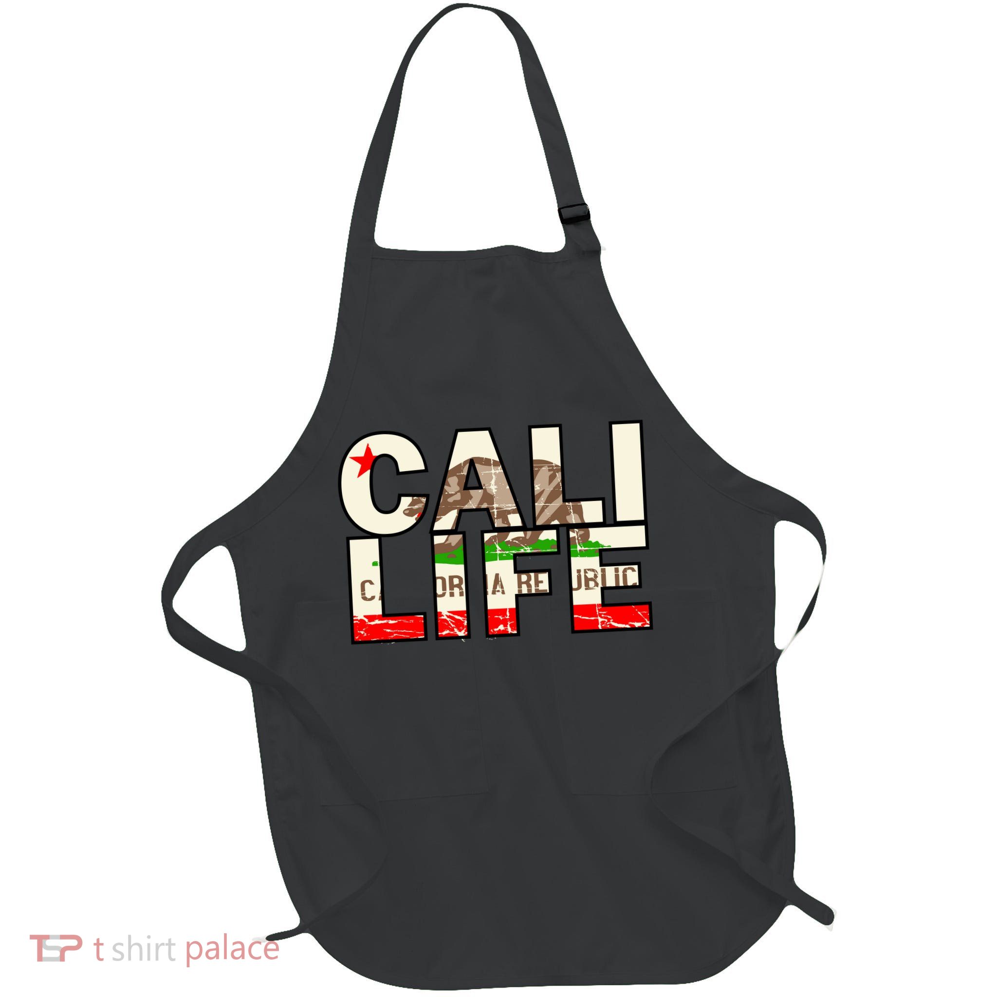 Cali Life Logo Flag Apron