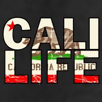 Cali Life Logo Flag Adult Drive Performance Visor