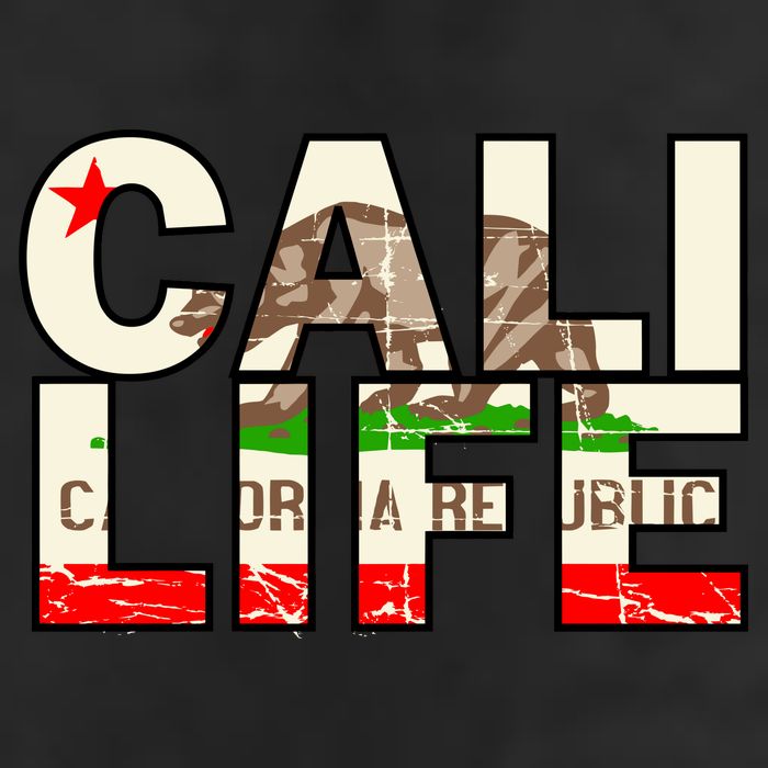 Cali Life Logo Flag Adult Drive Performance Visor