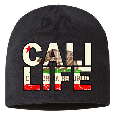 Cali Life Logo Flag Sustainable Beanie