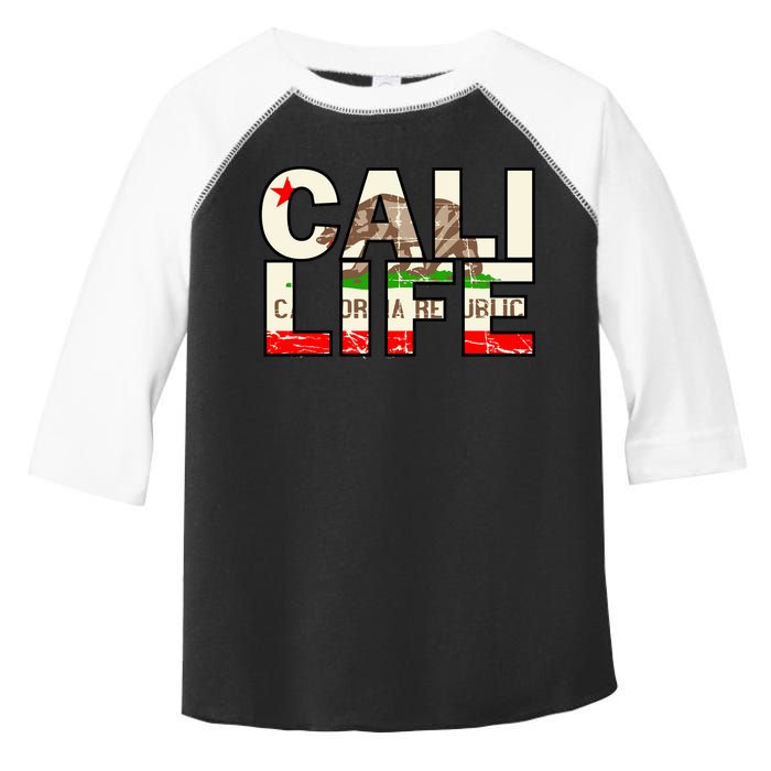 Cali Life Logo Flag Toddler Fine Jersey T-Shirt