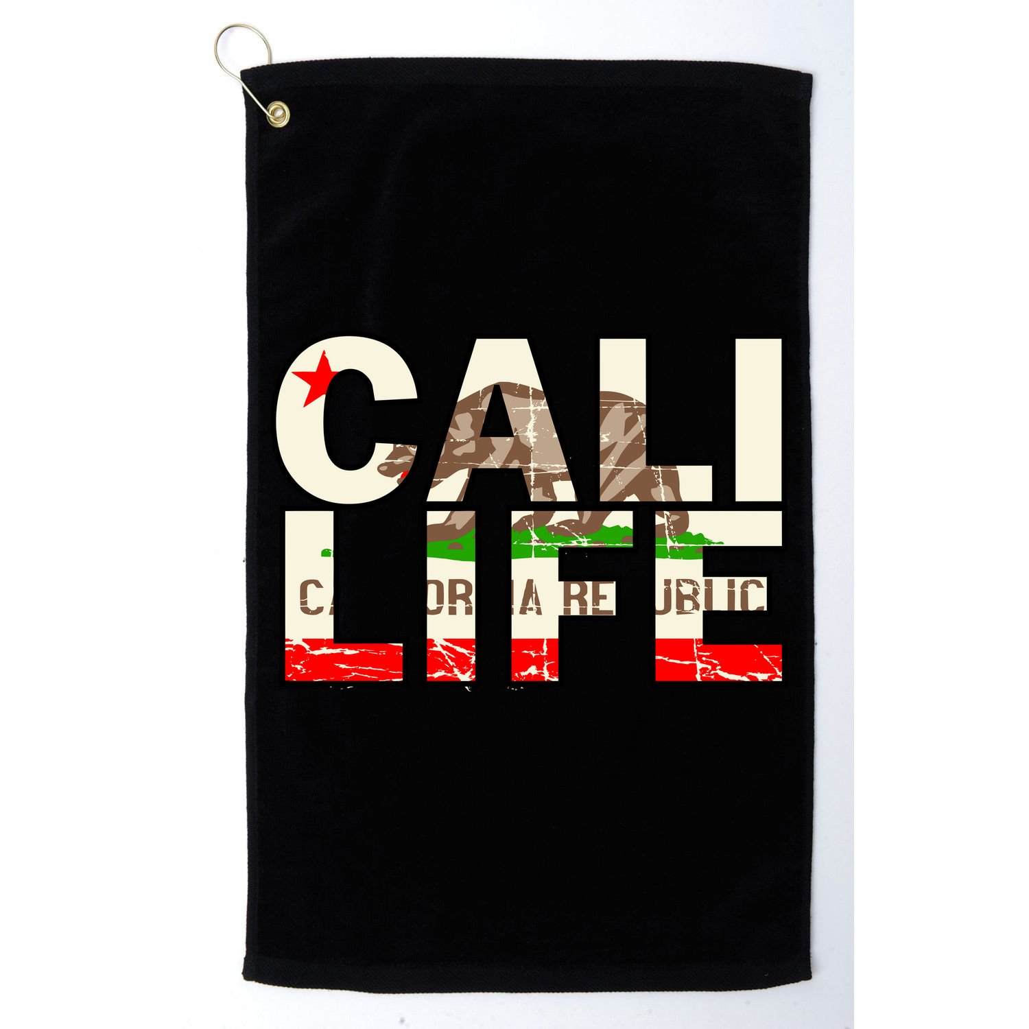 Cali Life Logo Flag Golf Towel