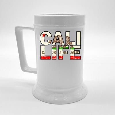 Cali Life Logo Flag Beer Stein