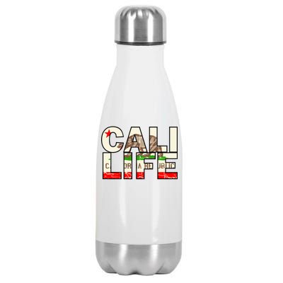 Cali Life Logo Flag Stainless Steel Insulated Water Bottle