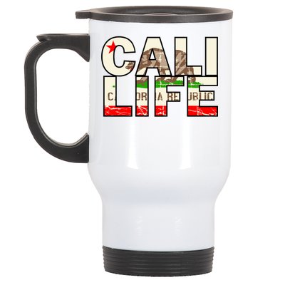 Cali Life Logo Flag Stainless Steel Travel Mug