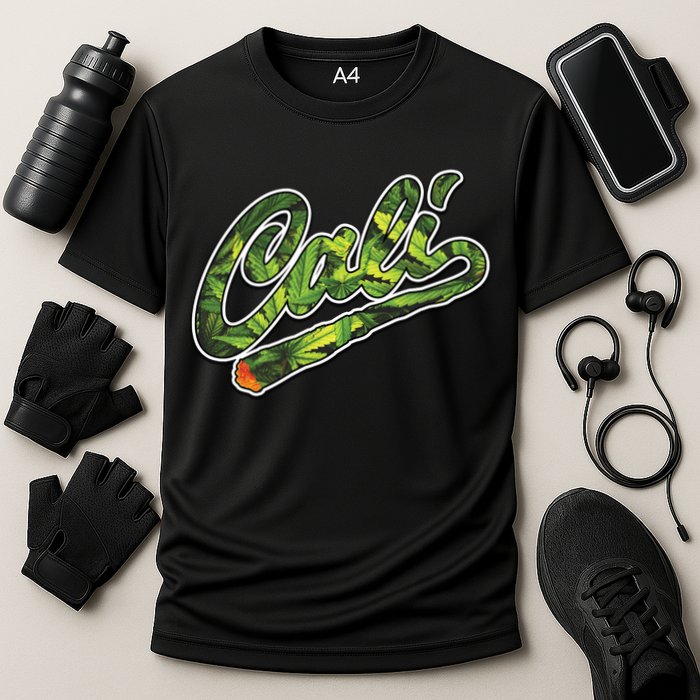 Cali Weed Cooling Performance Crew T-Shirt