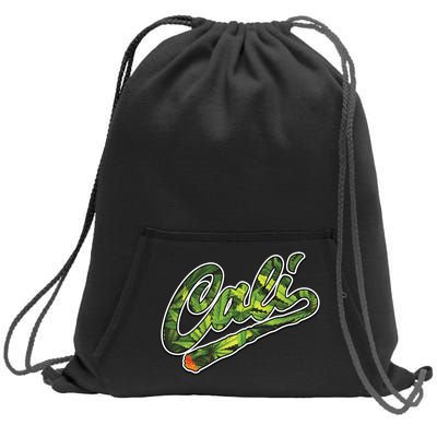 Cali Weed Sweatshirt Cinch Pack Bag