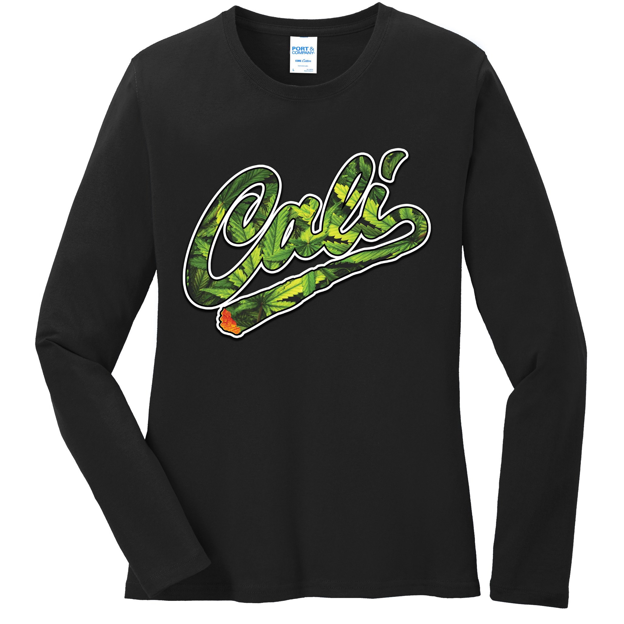 Cali Weed Ladies Long Sleeve Shirt