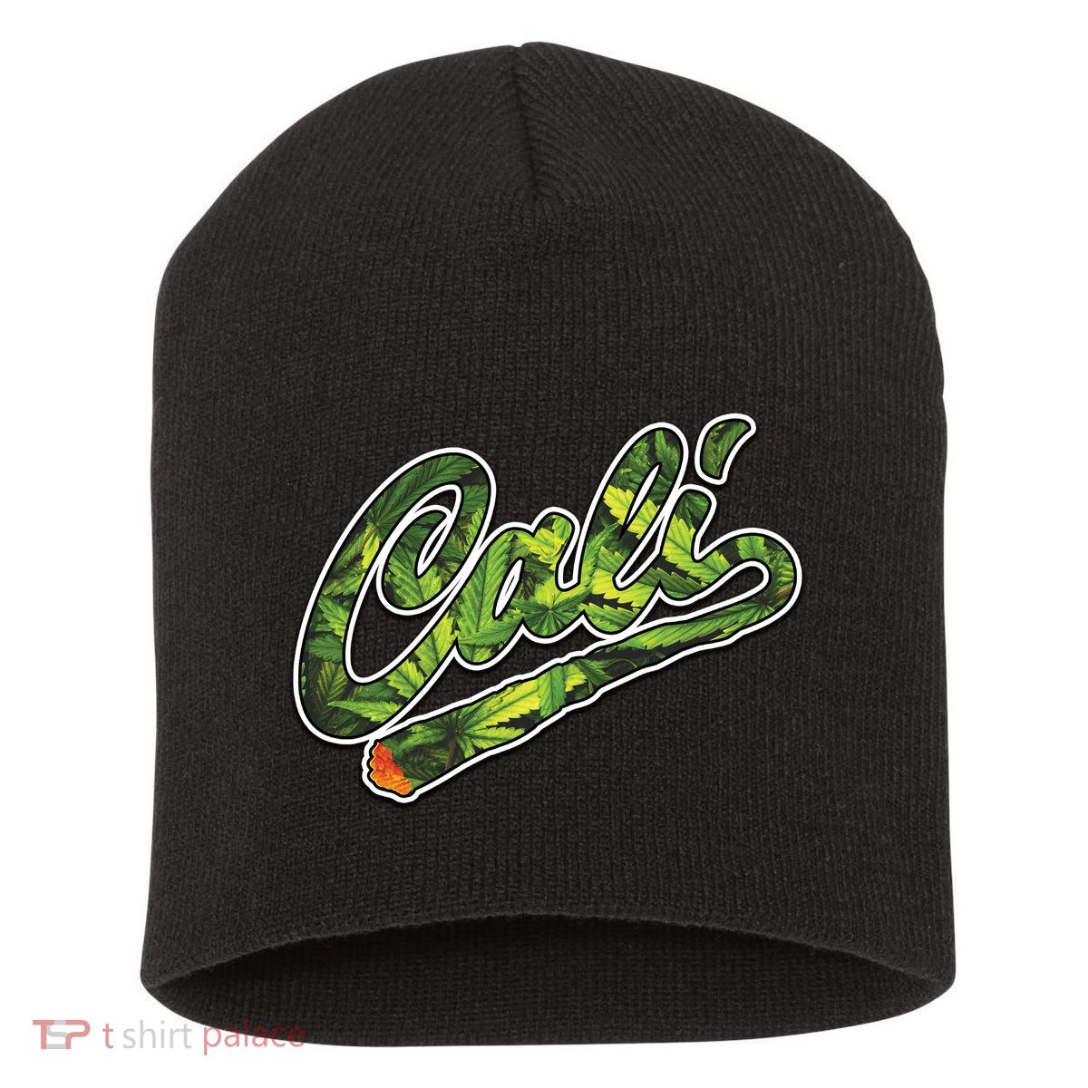 Cali Weed Short Acrylic Beanie