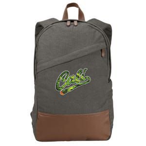 Cali Weed Cotton Canvas Backpack