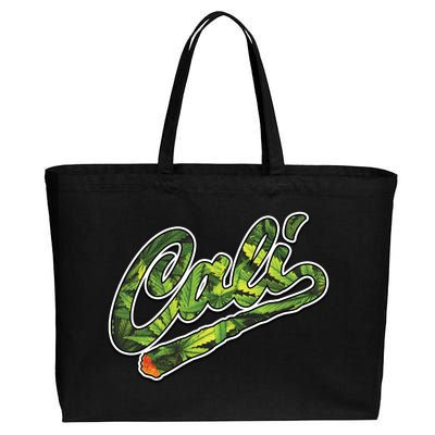 Cali Weed Cotton Canvas Jumbo Tote