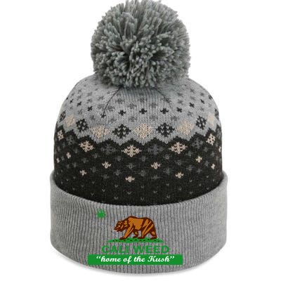 Cali Weed California Republic Flag The Baniff Cuffed Pom Beanie