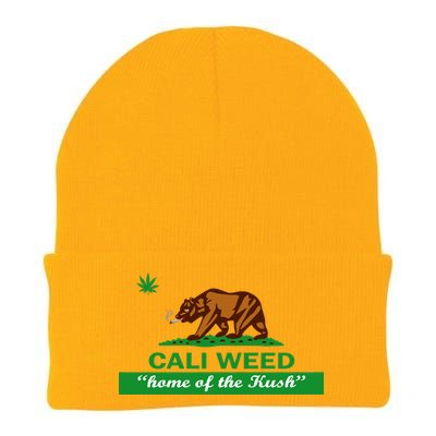 Cali Weed California Republic Flag Knit Cap Winter Beanie