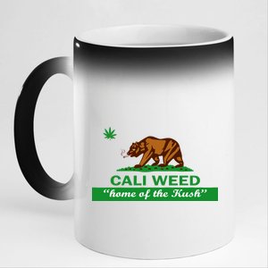 Cali Weed California Republic Flag 11oz Black Color Changing Mug