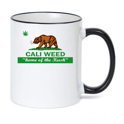 Cali Weed California Republic Flag 11oz Black Color Changing Mug