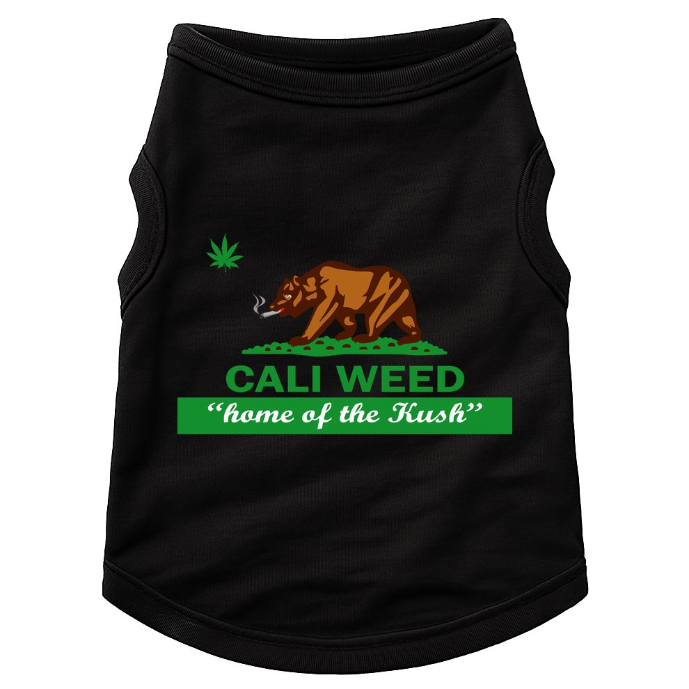 Cali Weed California Republic Flag Doggie Tank