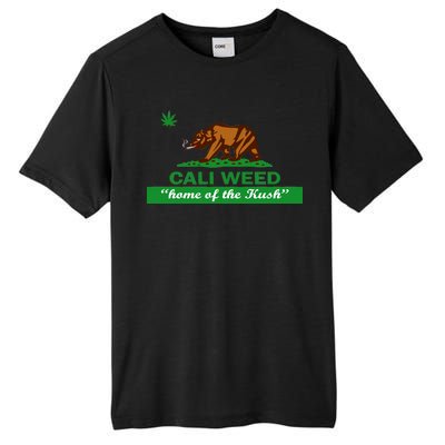 Cali Weed California Republic Flag Tall Fusion ChromaSoft Performance T-Shirt