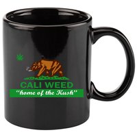 Cali Weed California Republic Flag 11oz C Handle Ceramic Mug