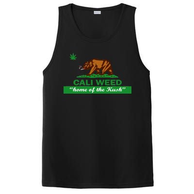 Cali Weed California Republic Flag PosiCharge Competitor Tank