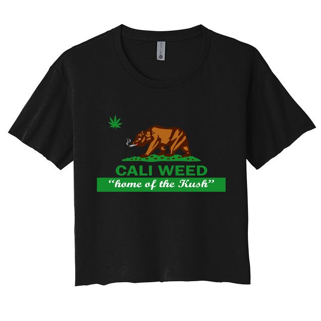 Cali Weed California Republic Flag Crop Top