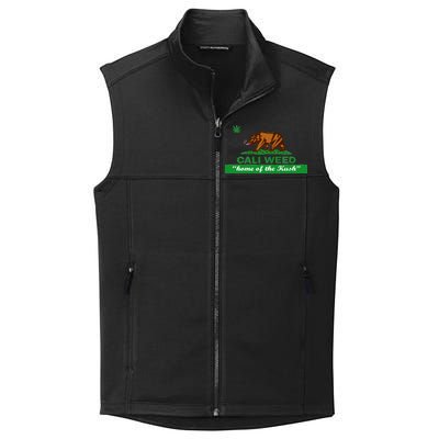 Cali Weed California Republic Flag Collective Smooth Fleece Vest