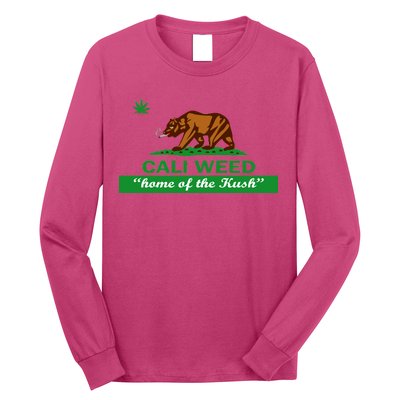 Cali Weed California Republic Flag Long Sleeve Shirt