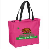 Cali Weed California Republic Flag Zip Tote Bag