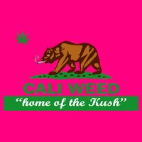Cali Weed California Republic Flag Zip Tote Bag