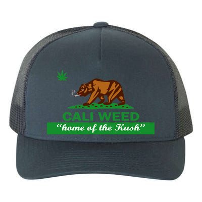 Cali Weed California Republic Flag Yupoong Adult 5-Panel Trucker Hat