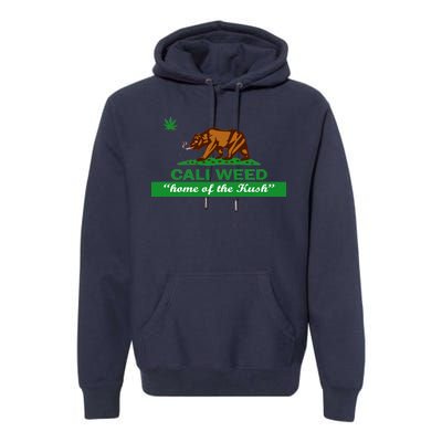 Cali Weed California Republic Flag Premium Hoodie