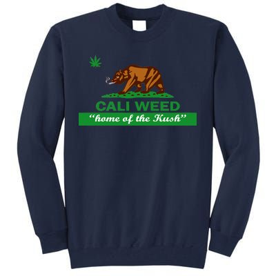 Cali Weed California Republic Flag Tall Sweatshirt