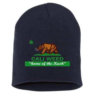 Cali Weed California Republic Flag Short Acrylic Beanie