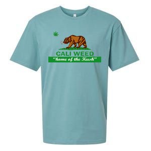 Cali Weed California Republic Flag Sueded Cloud Jersey T-Shirt