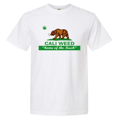 Cali Weed California Republic Flag Garment-Dyed Heavyweight T-Shirt