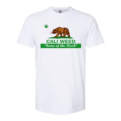 Cali Weed California Republic Flag Softstyle CVC T-Shirt