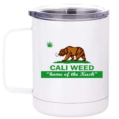 Cali Weed California Republic Flag 12 oz Stainless Steel Tumbler Cup