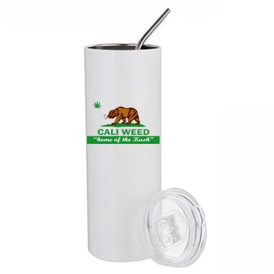 Cali Weed California Republic Flag Stainless Steel Tumbler