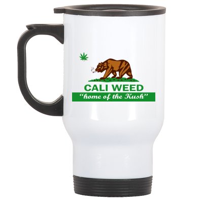 Cali Weed California Republic Flag Stainless Steel Travel Mug