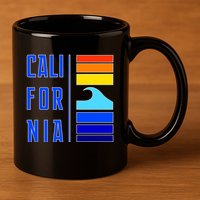 California 11oz C Handle Ceramic Mug