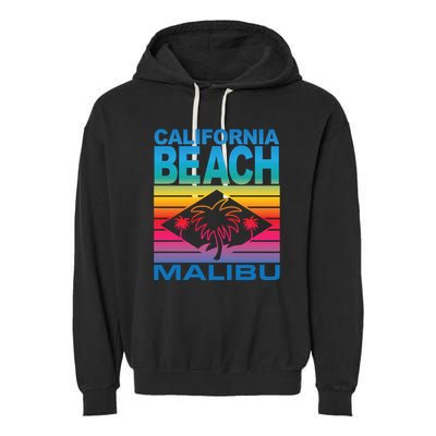 California Beach Retro Vibes Garment-Dyed Fleece Hoodie