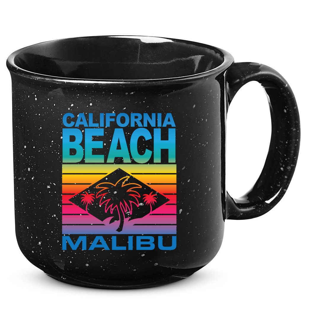 California Beach Retro Vibes 15oz Campfire Ceramic Mug