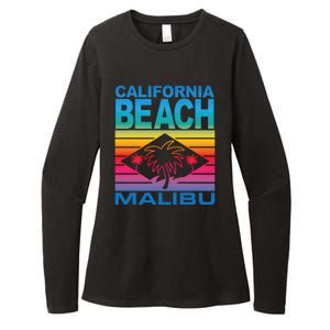 California Beach Retro Vibes Womens CVC Long Sleeve Shirt