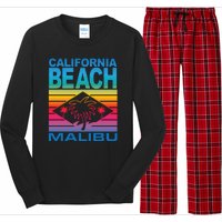 California Beach Retro Vibes Long Sleeve Pajama Set